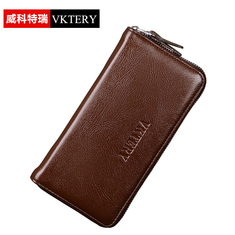 Jusen Kangaroo New Men's Clutch Bag PU Casual Clutch Wallet