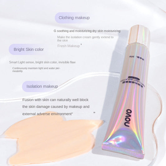 NOVO soft primer before makeup waterproof sweat-proof concealer moisturizing three-in-one no powder student party affordable 