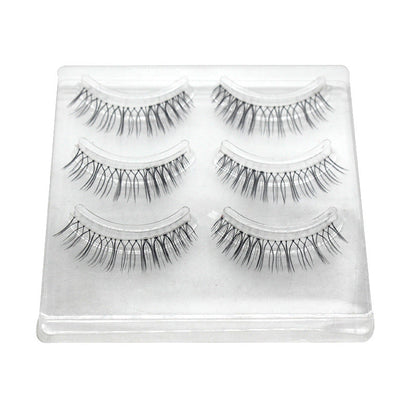 DINGSEN false eyelashes manufacturer produces high-end pure hand-sharpened eyelashes three pairs of natural cross