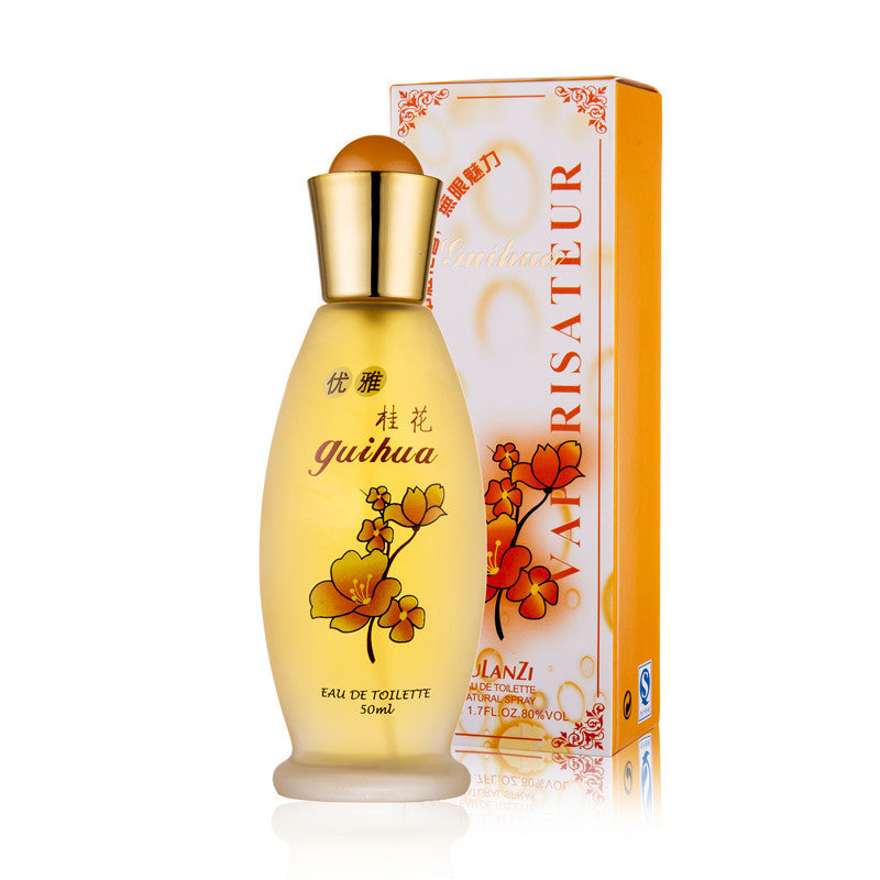 Lulanzi elegant osmanthus perfume soft and charming rose fragrance ទឹកអប់ស្ត្រី ក្លិនក្រអូបស្រាល ជាប់បានយូរ លក់ដុំ 