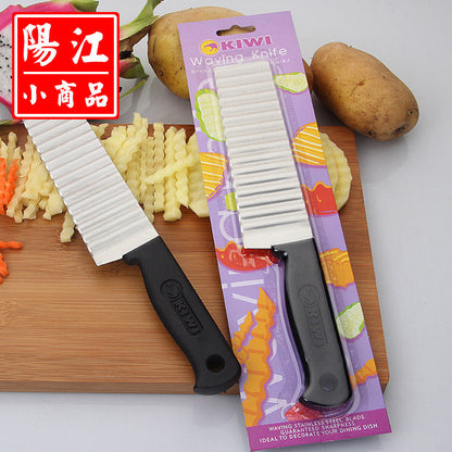 French stainless steel wave knife potato cutter corrugated knife potato chips corrugated knife spot