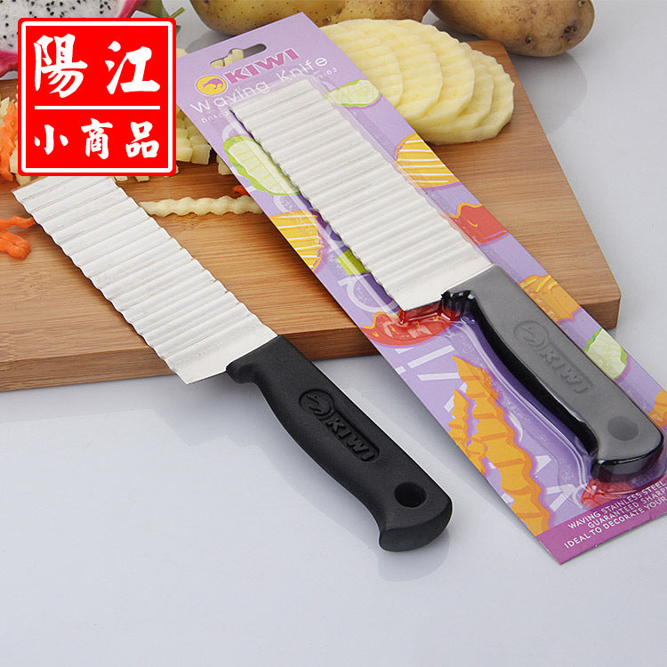 French stainless steel wave knife potato cutter corrugated knife potato chips corrugated knife spot