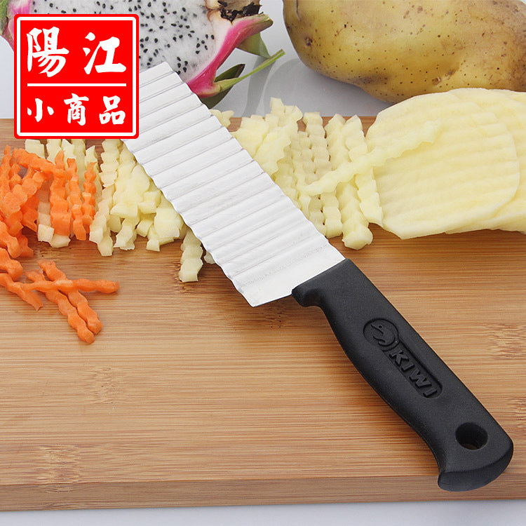 French stainless steel wave knife potato cutter corrugated knife potato chips corrugated knife spot