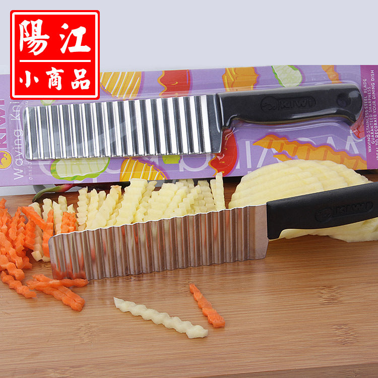 French stainless steel wave knife potato cutter corrugated knife potato chips corrugated knife spot