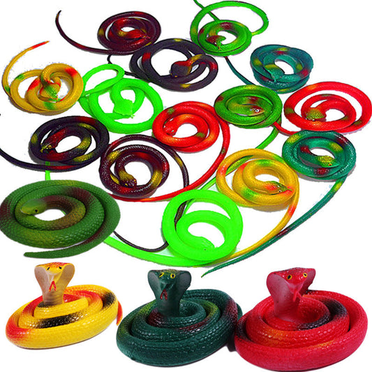 Rubber snake 75cm toy snake hot sale simulation tricky scary toy creative soft rubber snake stall toy lizard