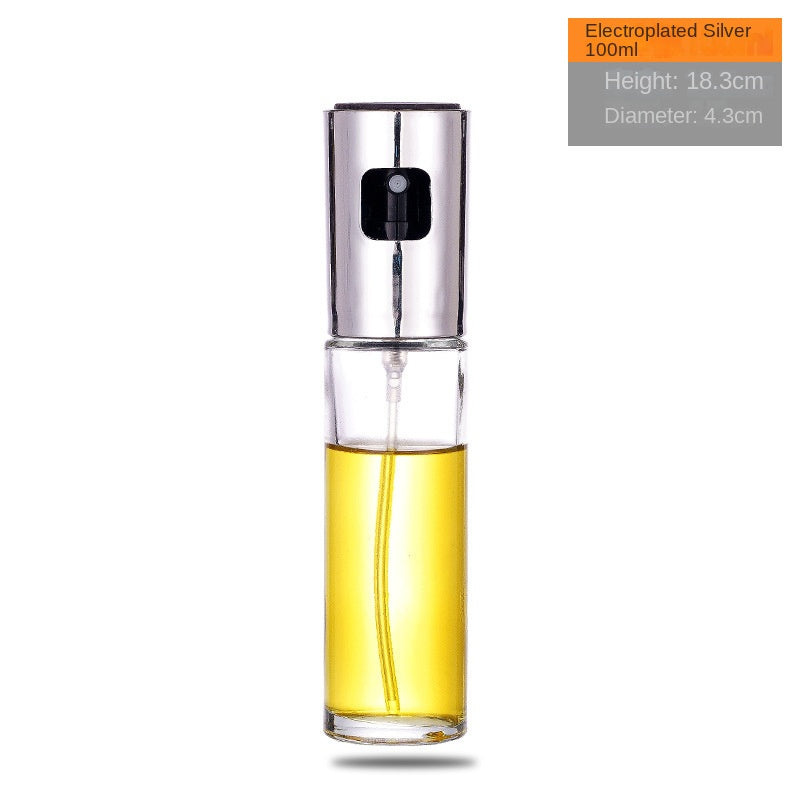 AliExpress cross-border hot product supply push-type atomizing oil spray bottle olive oil bottle kitchen household barbecue oil spray pot