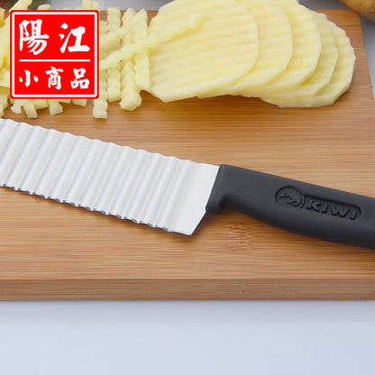 Direct sale French stainless steel wave knife professional potato cutter corrugated knife for cutting French fries corrugated knife without packaging