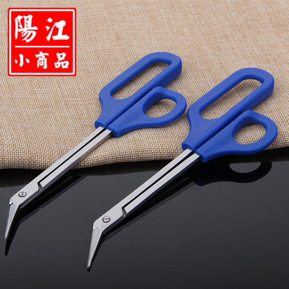 Factory direct sales gauze scissors bandage scissors long-billed crane beak scissors foot skin toenail beauty scissors wholesale