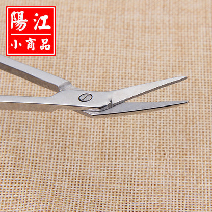 Factory direct sales gauze scissors bandage scissors long-billed crane beak scissors foot skin toenail beauty scissors wholesale