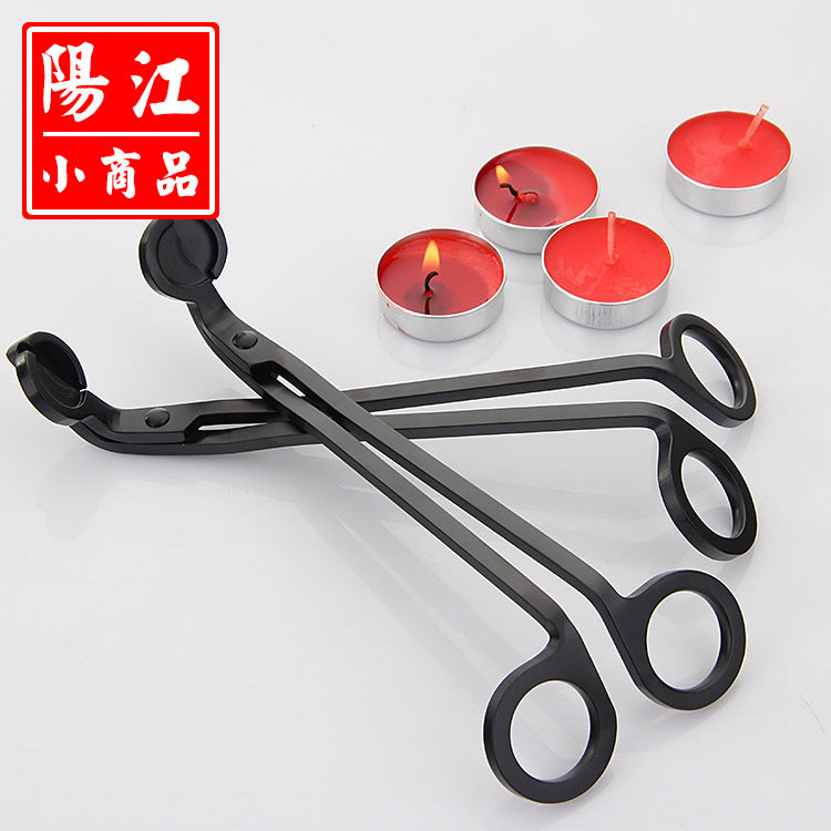 Black round candle scissors candle wick trimmer candle scissors bar supplies candle extinguisher western tools candle extinguisher candle scissors