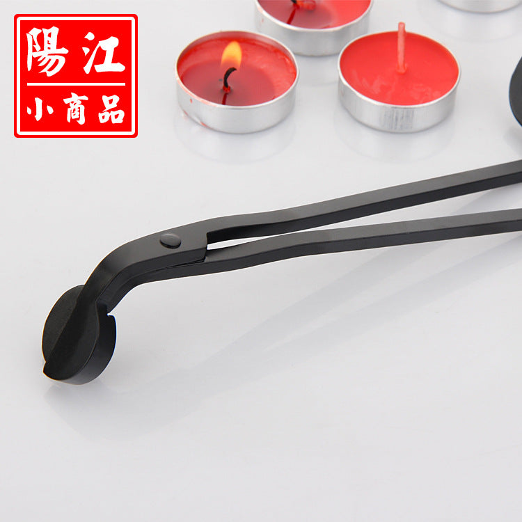 Black round candle scissors candle wick trimmer candle scissors bar supplies candle extinguisher western tools candle extinguisher candle scissors