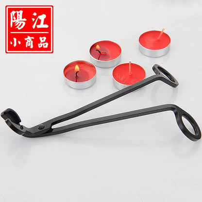 Black round candle scissors candle wick trimmer candle scissors bar supplies candle extinguisher western tools candle extinguisher candle scissors