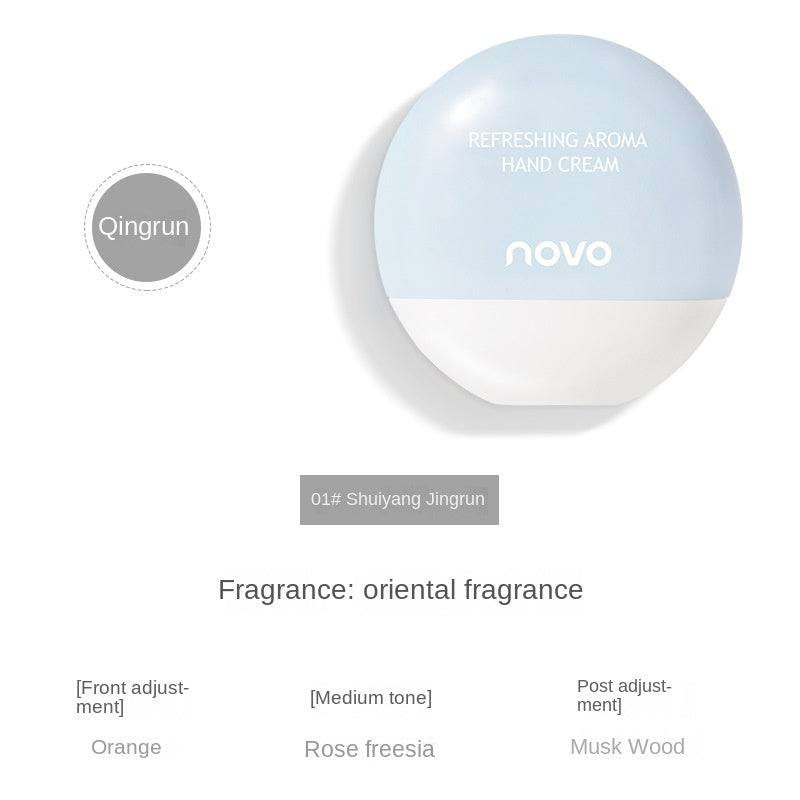 NOVO Refreshing Fragrance Hand Cream Small Bottle Moisturizing and Hydrating Anti-drying and Cracked Hand Lines in Autumn and Winter Long-lasting Fragrance