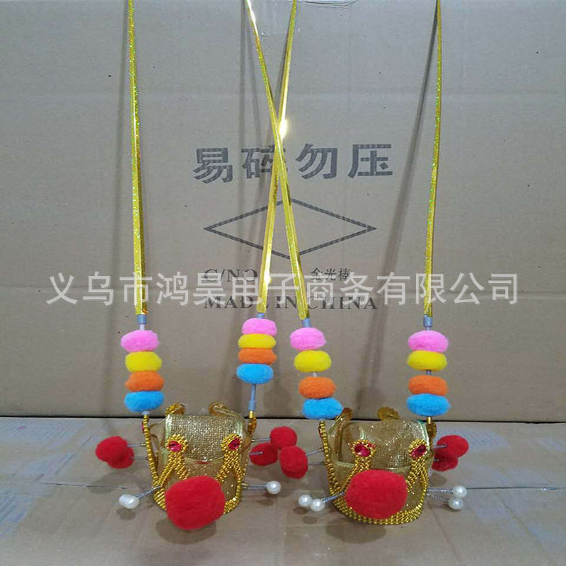 Manufacturers wholesale Sun Wukong hat champion hat Wukong hat luminous purple gold crown manufacturer wholesale purple gold crown toys