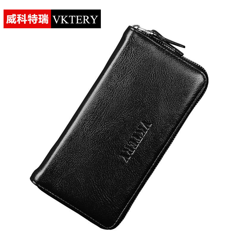 Jusen Kangaroo New Men's Clutch Bag PU Casual Clutch Wallet