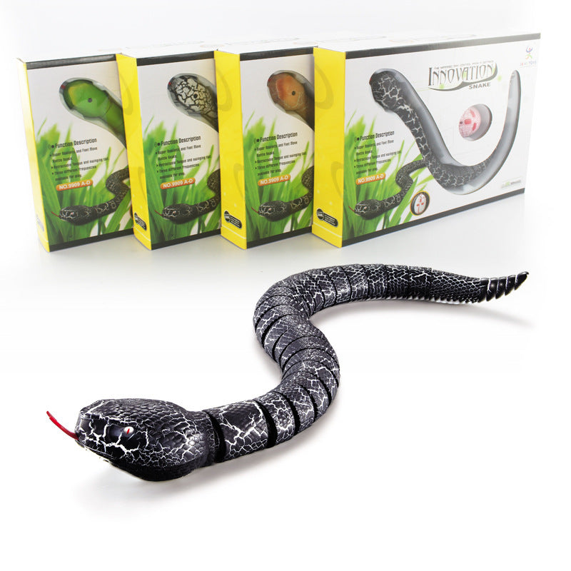 Super realistic animal remote control snake with USB charging trick infrared remote control snake tongue retractable trick toy