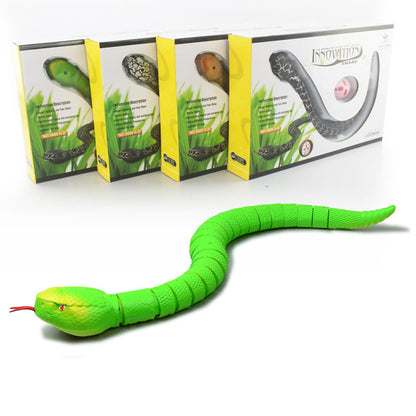 Super realistic animal remote control snake with USB charging trick infrared remote control snake tongue retractable trick toy