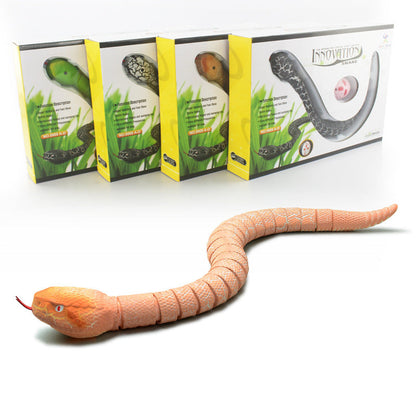 Super realistic animal remote control snake with USB charging trick infrared remote control snake tongue retractable trick toy