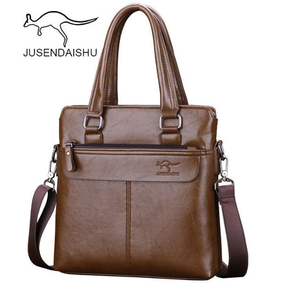 Giant Kangaroo Men's Bag Horizontal Portable Business Briefcase Single Shoulder Bag Messenger Bag Men's Bag Delivery 