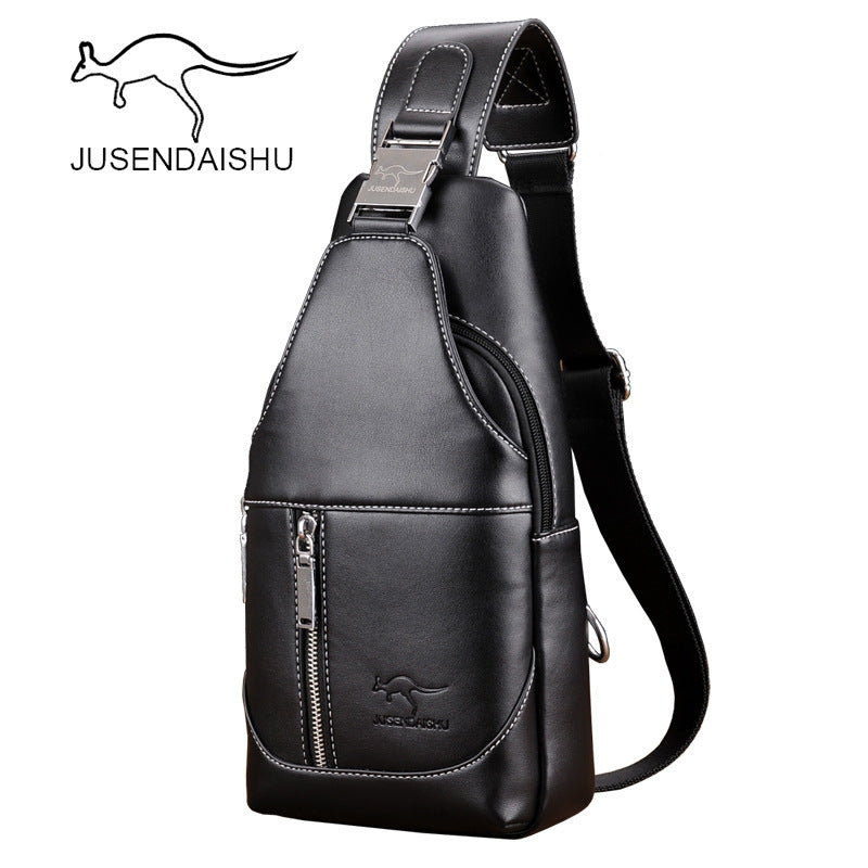 Jusen Kangaroo New Men's Shoulder Bag Bag Kangaroo Crossbody Bag Micro Business One-piece Dropshipping Men's Bag