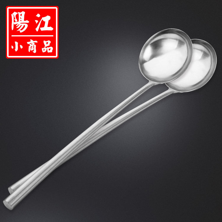 Factory promotion non-magnetic No. 4 chef cooking frying spoon oil spoon long handle household soup spoon stainless steel spoon