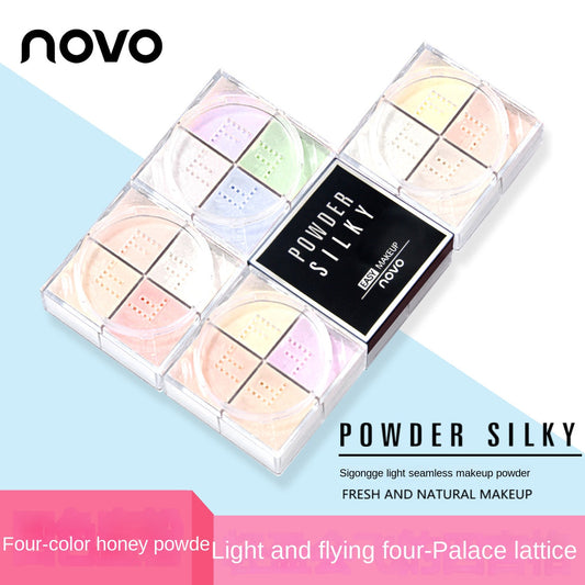 novo5189 four-grid light fixed powder anti-sweat concealer makeup Guangzhou Aili factory wholesale