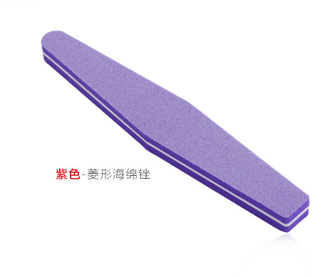 Nail art sponge rubbing high elastic cotton waterproof sponge nail file carving grinding strip sponge sand strip nail art manicure tool