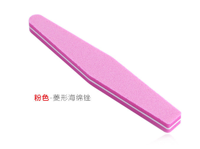 Nail art sponge rubbing high elastic cotton waterproof sponge nail file carving grinding strip sponge sand strip nail art manicure tool