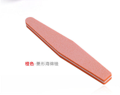 Nail art sponge rubbing high elastic cotton waterproof sponge nail file carving grinding strip sponge sand strip nail art manicure tool