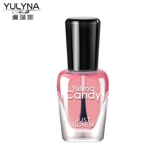 Yulina transparent nail polish female nail polish nutrition oil waterproof care two-in-one factory direct sales one piece delivery