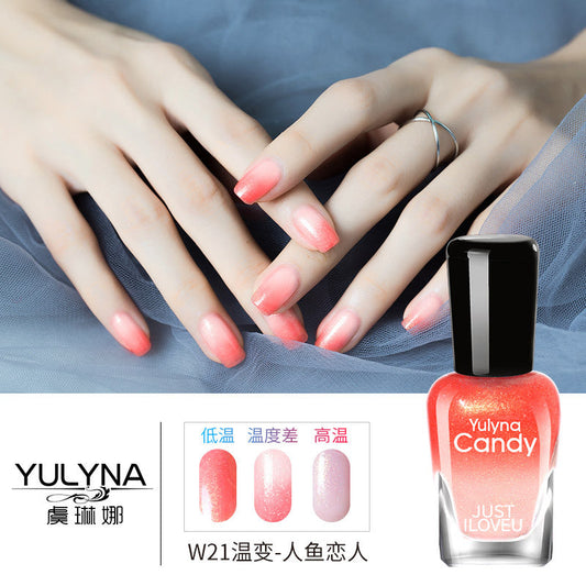 2024 new temperature-changing nail polish, no baking, quick drying, long-lasting, non-peelable, non-fading, multi-color nail polish, direct sales from manufacturers