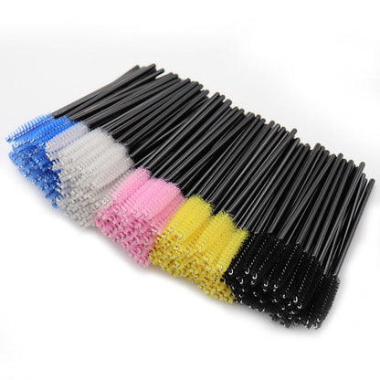 Wholesale nylon brush colored eyelash curler grafted eyelash portable eyelash comb makeup brush yiwu wholesale