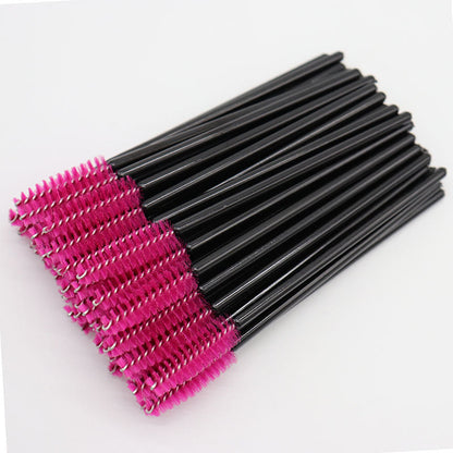 Wholesale nylon brush colored eyelash curler grafted eyelash portable eyelash comb makeup brush yiwu wholesale