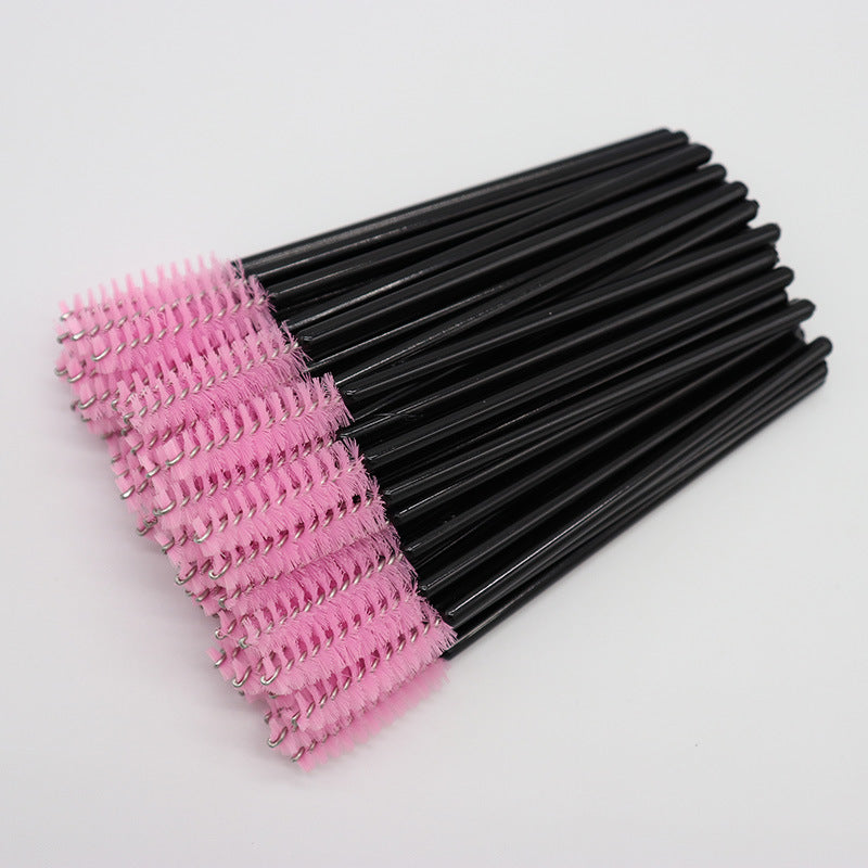 Wholesale nylon brush colored eyelash curler grafted eyelash portable eyelash comb makeup brush yiwu wholesale