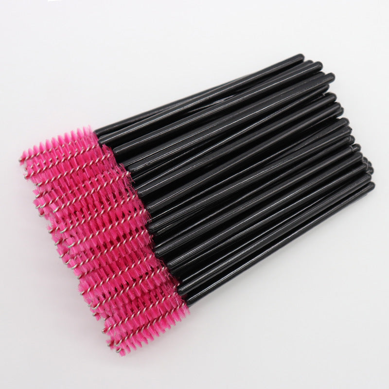 Wholesale nylon brush colored eyelash curler grafted eyelash portable eyelash comb makeup brush yiwu wholesale