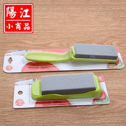 Household kitchen knife sharpener high hardness whetstone practical non-slip base whetstone one piece delivery