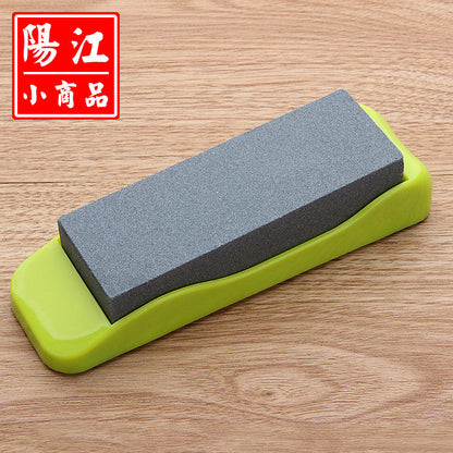 Household kitchen knife sharpener high hardness whetstone practical non-slip base whetstone one piece delivery