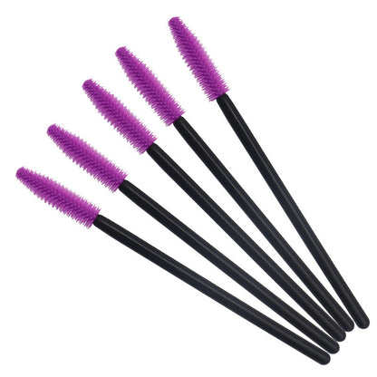 Wholesale makeup brush colored silicone eyelash brush tower type portable grafting eyelash curler wholesale makeup eyelash comb