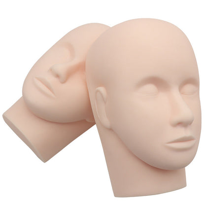 Eyelash grafting practice mannequin head eyelash simulation head mask silicone beauty face massage dummy head model