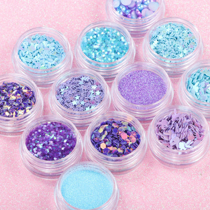 Zhifei nail art sequins net red eye makeup sequins stickers pony soft girl girl eye makeup glitter pearl pieces