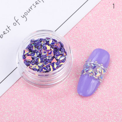 Zhifei nail art sequins net red eye makeup sequins stickers pony soft girl girl eye makeup glitter pearl pieces