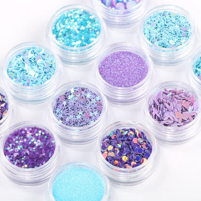 Zhifei nail art sequins net red eye makeup sequins stickers pony soft girl girl eye makeup glitter pearl pieces