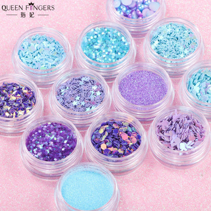 Zhifei nail art sequins net red eye makeup sequins stickers pony soft girl girl eye makeup glitter pearl pieces