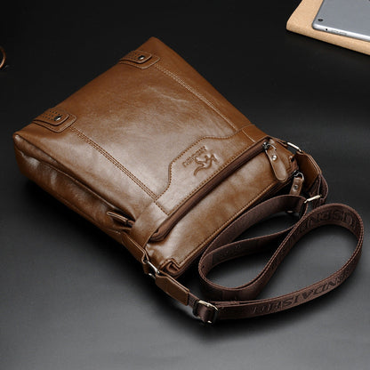 Jusen Kangaroo Men's Bag Men's Bag Business Casual Messenger Bag Men's Bag Single Shoulder Bag Vertical Edition One Piece Dropshipping 