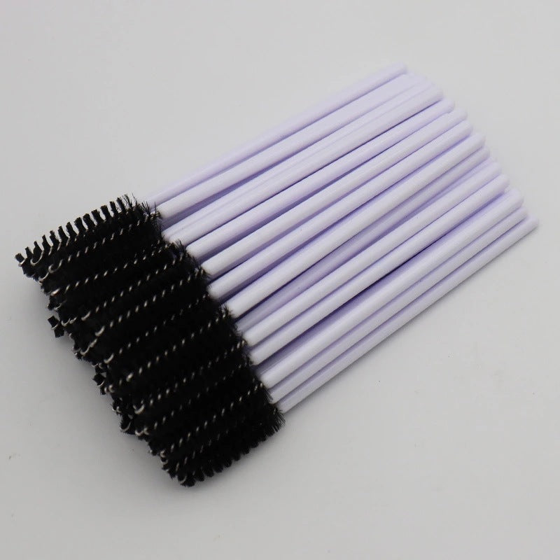 Wholesale nylon brush colored eyelash curler grafted eyelash portable eyelash comb makeup brush yiwu wholesale