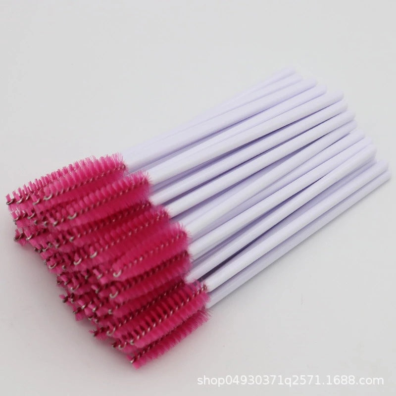 Wholesale nylon brush colored eyelash curler grafted eyelash portable eyelash comb makeup brush yiwu wholesale