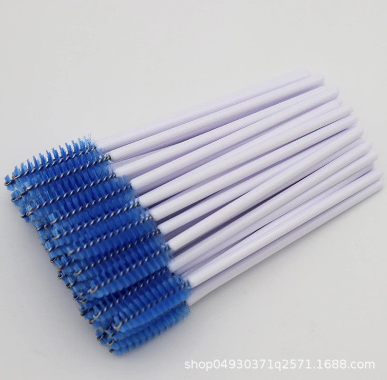 Wholesale nylon brush colored eyelash curler grafted eyelash portable eyelash comb makeup brush yiwu wholesale