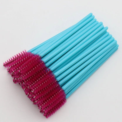 Wholesale nylon brush colored eyelash curler grafted eyelash portable eyelash comb makeup brush yiwu wholesale