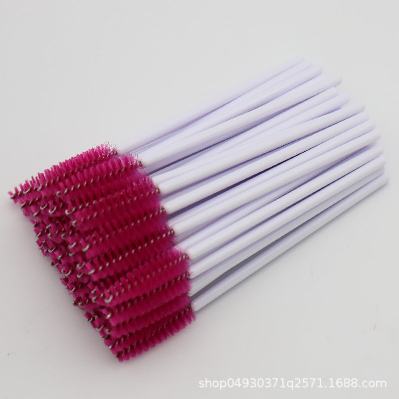 Wholesale nylon brush colored eyelash curler grafted eyelash portable eyelash comb makeup brush yiwu wholesale