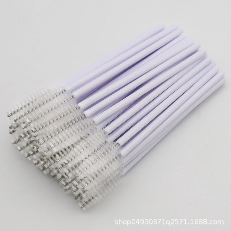 Wholesale nylon brush colored eyelash curler grafted eyelash portable eyelash comb makeup brush yiwu wholesale